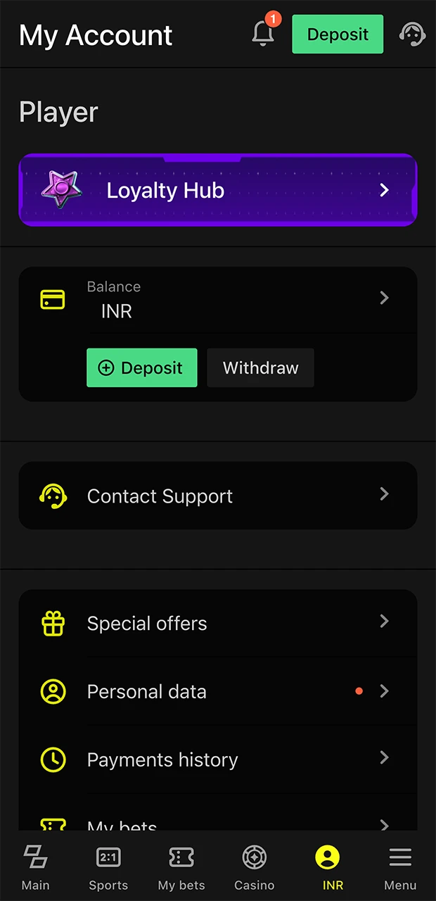 Withdraw money from your account.